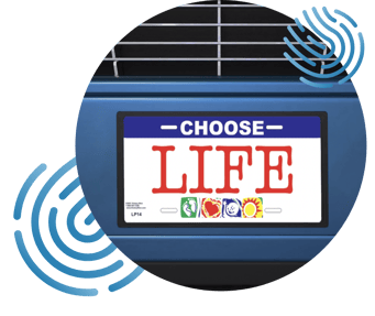 Choose Life License Plate 