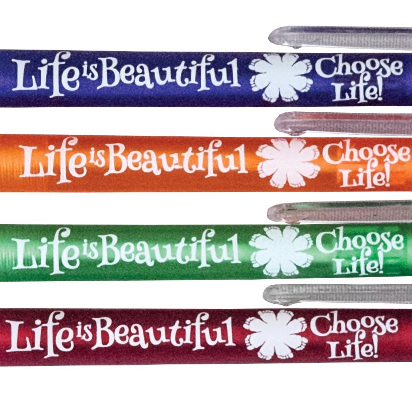 Pen, Life is Beautiful: Pack of (100)
