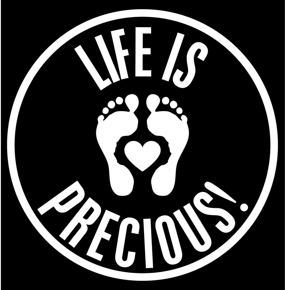 Vinyl Cut-Out Sticker, Life is Precious